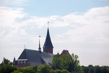 Fototapeta na wymiar old Prussian cathedral in Kaliningrad