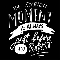 The scariest moment is always before you start. Hand lettering for your design 