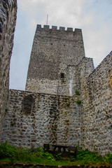 The walls of the Zil castle of city Trabzon