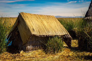 Reed house lake Titicaca
