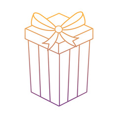 gift box icon over white background, colorful design. vector illustration