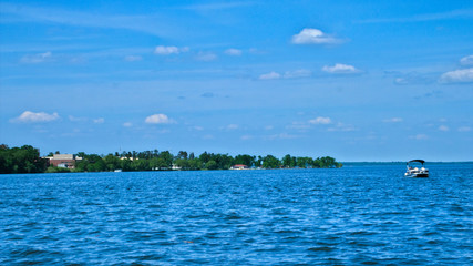 Bemidji, Minnesota - Diamond Point from a boat on Lake Bemidji