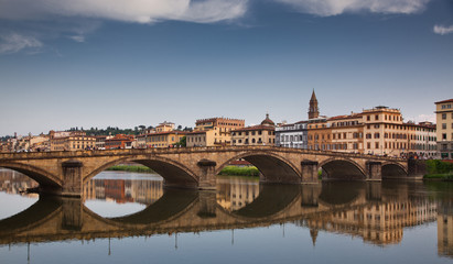 Obraz na płótnie Canvas ponte Alla Garraia over river Arno, Florence, Italy