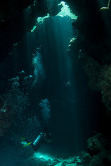 Fototapeta na wymiar Canyon submarino