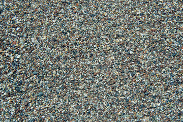 texture of colored sea sand close-up