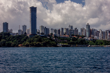 Fototapeta na wymiar Salvador Bahia,Brasil,vista desde el mar