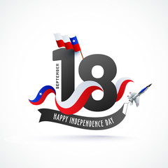 Independence Day of Chile Background Design.