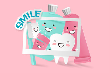 cute cartoon tooth