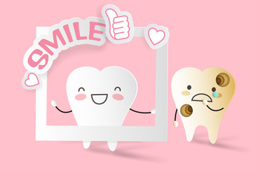 cute cartoon tooth