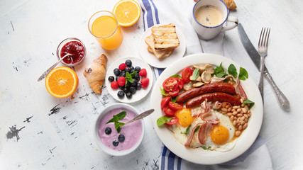 Traditional full english breakfast