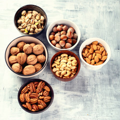 Different kinds of nuts