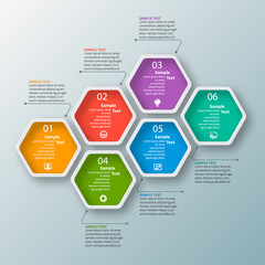 Abstract 3D Paper Infographics