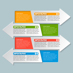 Abstract 3D Paper Infographics