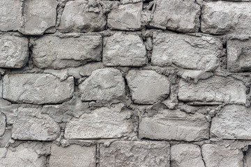 Old walls of aerated concrete blocks, background, texture,