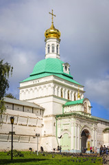 Fototapeta na wymiar Holy gates in Sergiyev Posad, Russia