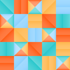 Obraz premium Abstract multicolored squares. Banner of abstract multicolored squares.
