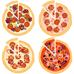 Pizza, ingredients of pizza.