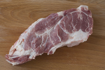 Raw pork meat