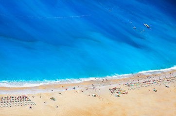 aerial view of Belcekiz beach in Oludeniz, Turkey