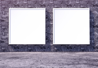 Blank billboard and outdoor advertising.