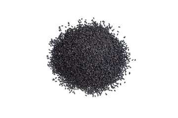 Pile of nigella sativa seeds