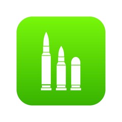 Bullets icon digital green for any design isolated on white vector illustration