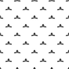 Modern hat pattern vector seamless repeat for any web design