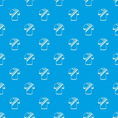 Shirt football pattern vector seamless blue repeat for any use