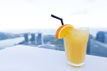 Orange cocktail drink
