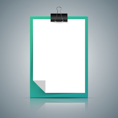 Paper A4 icon on the grey background. Vector eps 10.