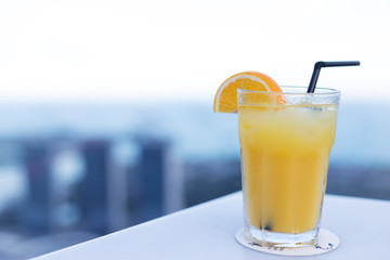Orange cocktail drink