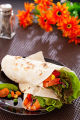 Sandwiches roll tortilla