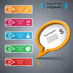 Speech bubbles icon. Dialog box info. Abstract infographic