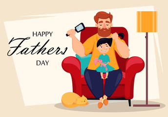 Happy Fathers Day greeting card