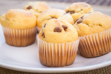muffins au chocolat