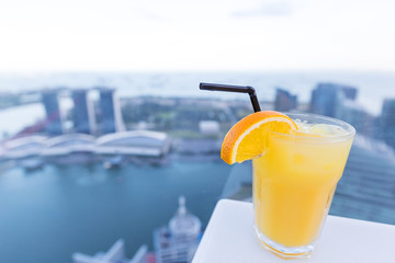 Orange cocktail drink