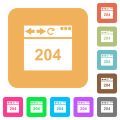 Browser 204 no content rounded square flat icons