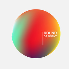 Gradient orbs isolated on white background