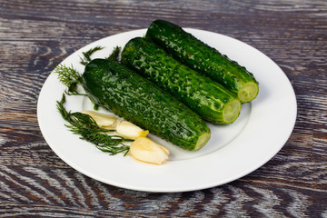 Delicious marinated pickles