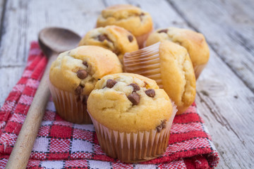 muffins au chocolat