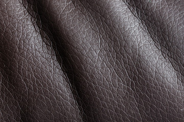 Black leather material as an abstract background