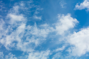 Clouds on a blue sky as a background