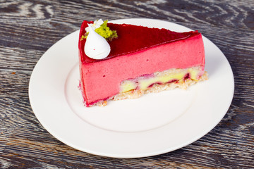 Tasty rasberry mousse