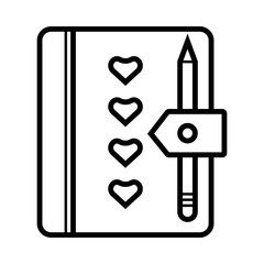 Notebook icon vector