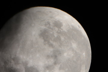 Moon on May 30, 2018 taken real time