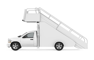 Truck Mounted Passenger Stair Isolated