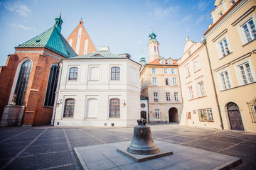 Fototapeta premium Warsaw old town street, Poland