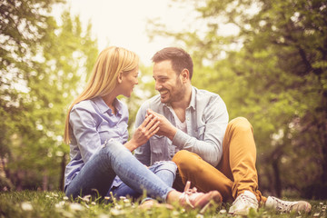 Fototapeta premium Happy couple.