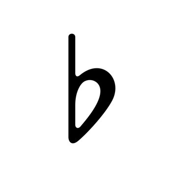 Flat (bemolle) Music Symbol