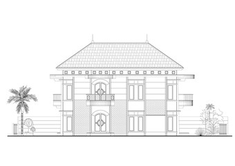 House Architect blueprint - isolated
